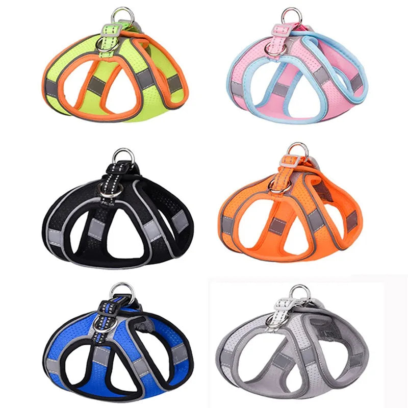 Pet Dog Harnesses Vest Reflective Harness Set - PuppiHome