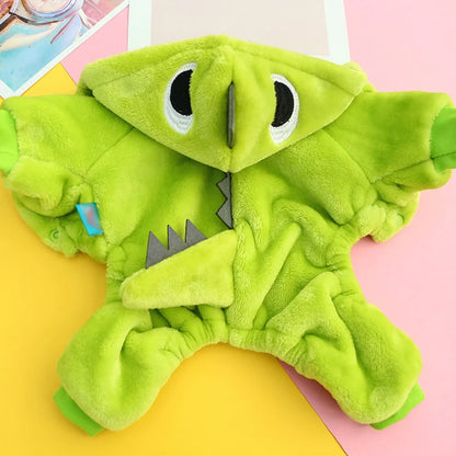 Pet Dog Funny Dinosaur Costumes Coat - PuppiHome