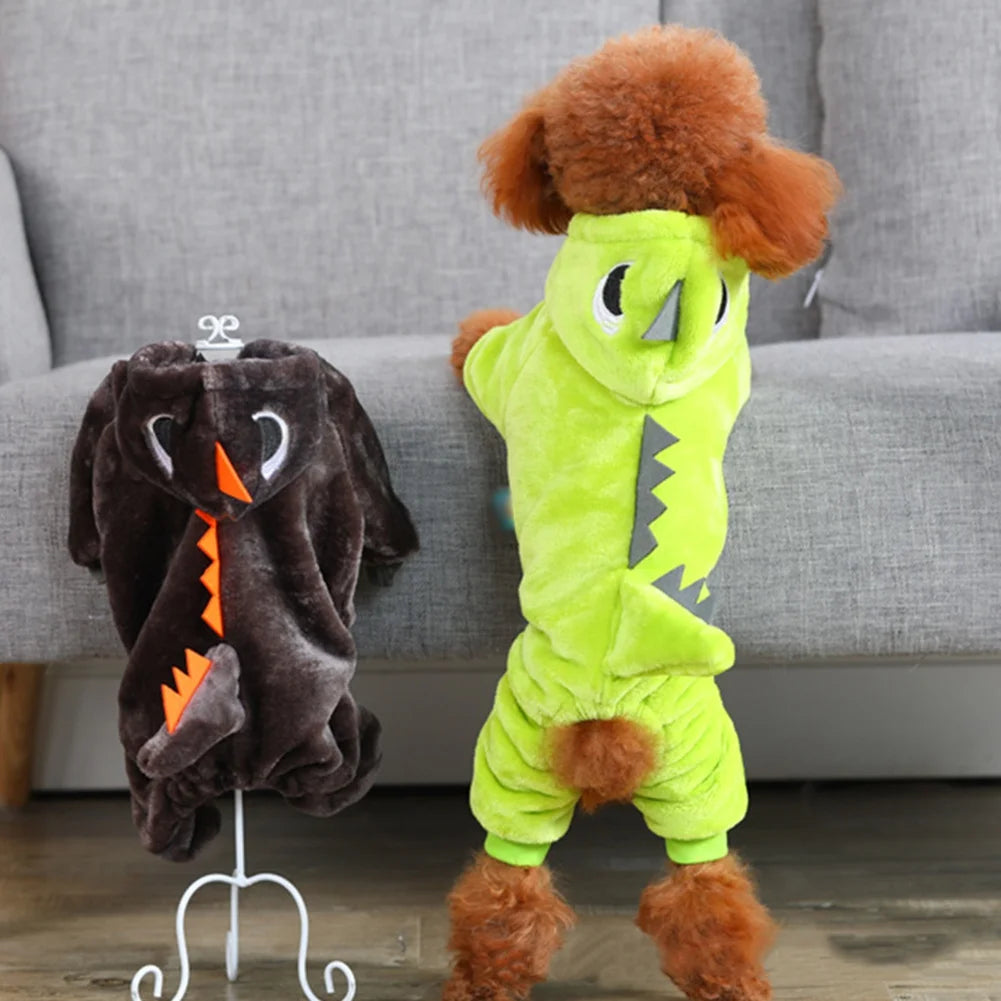 Pet Dog Funny Dinosaur Costumes Coat - PuppiHome