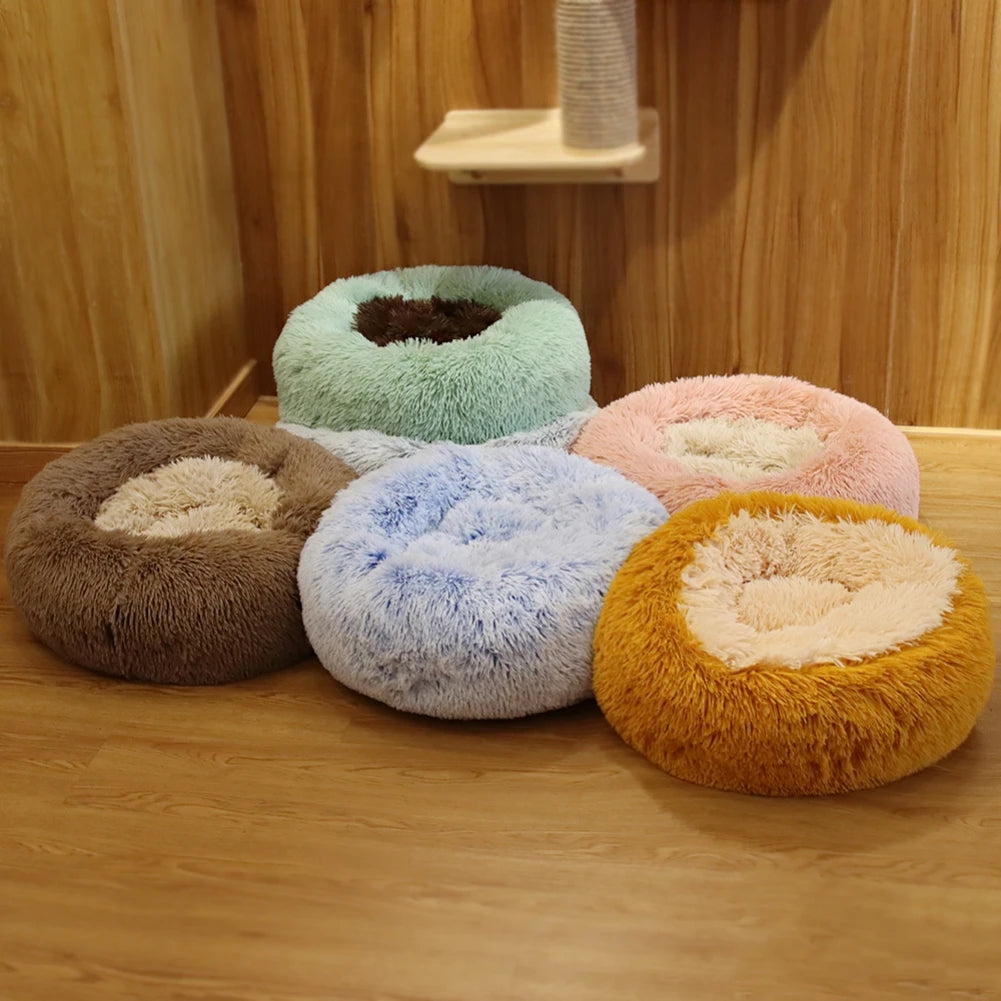 Round Pet Dog Beds House - PuppiHome