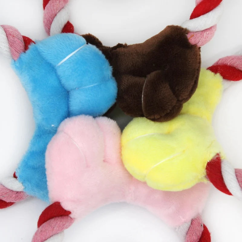 Pet Dog Soft Fleece  Squeak Sound Toys - PuppiHome