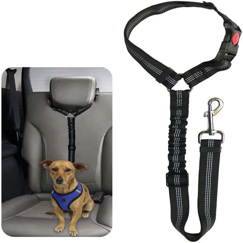 Pet Dog Seat Belt Universal Adjustable Harness - PuppiHome