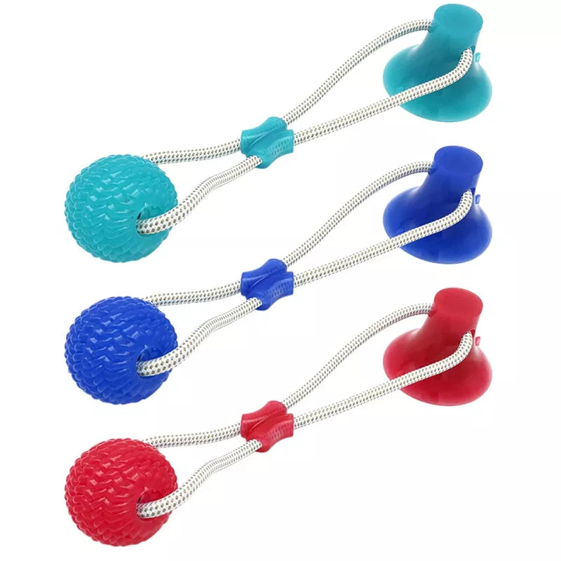 Pet Dog Puppy Suction Cup Push Ball Toy - PuppiHome