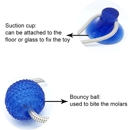 Pet Dog Puppy Suction Cup Push Ball Toy - PuppiHome