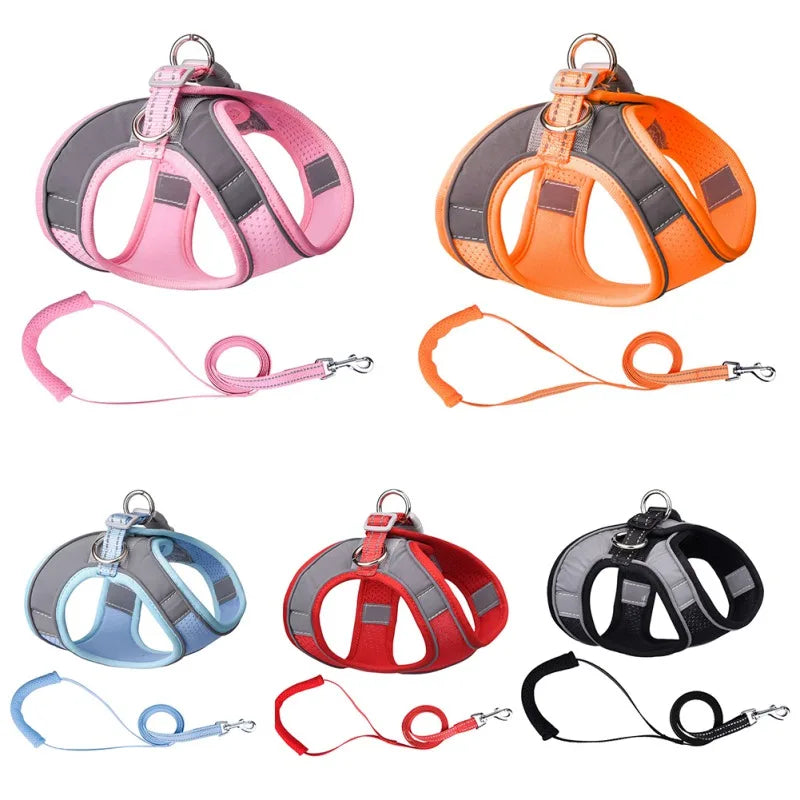 Pet Dog Harnesses Vest Leash Set Adjustable - PuppiHome