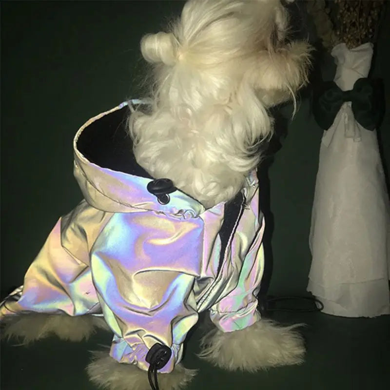 Fashion Pet Dog Flashing Hoodie Jacket Reflective - PuppiHome