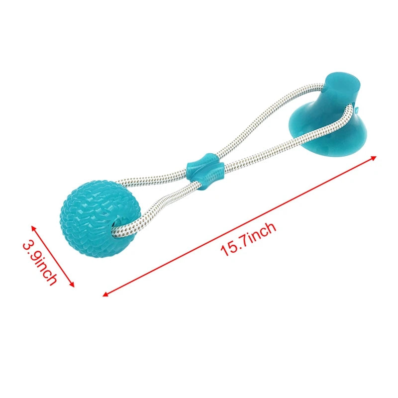 Pet Dog Puppy Suction Cup Push Ball Toy - PuppiHome