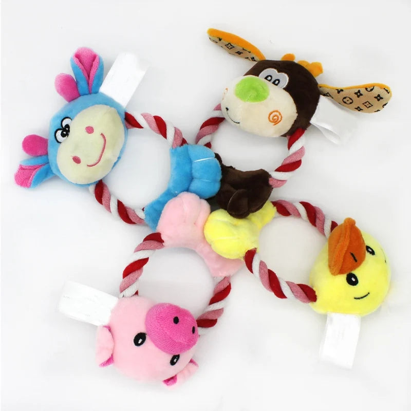 Pet Dog Soft Fleece  Squeak Sound Toys - PuppiHome