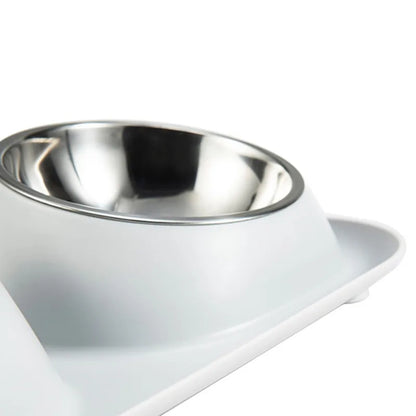 Stainless Steel Pet Dog Double Bowl - PuppiHome