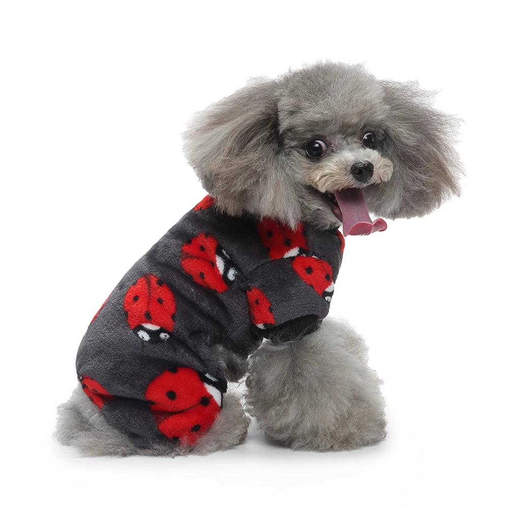 Pet Dog Pajamas Winter Warm Coat - PuppiHome