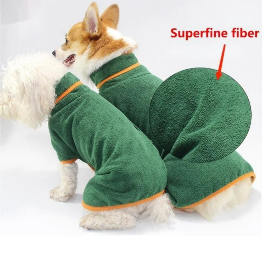 Pet Dog Bathrobe Towel Super Absorbent - PuppiHome