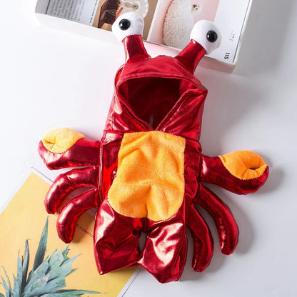 Funny Halloween Pet Dog Costumes Crab Suit - PuppiHome