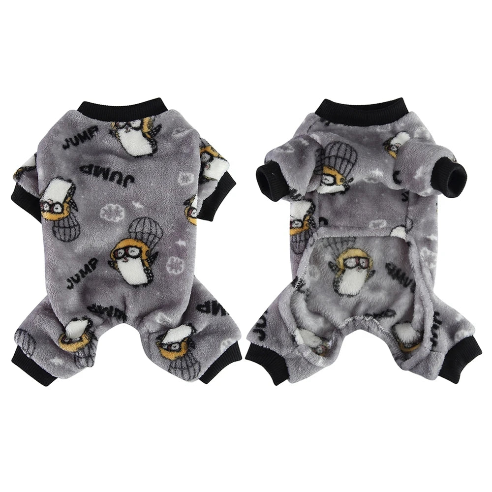 Pet Dog Pajamas Winter Warm Coat - PuppiHome